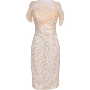 Badgley Mischka Blush Pink Cocktail Dress